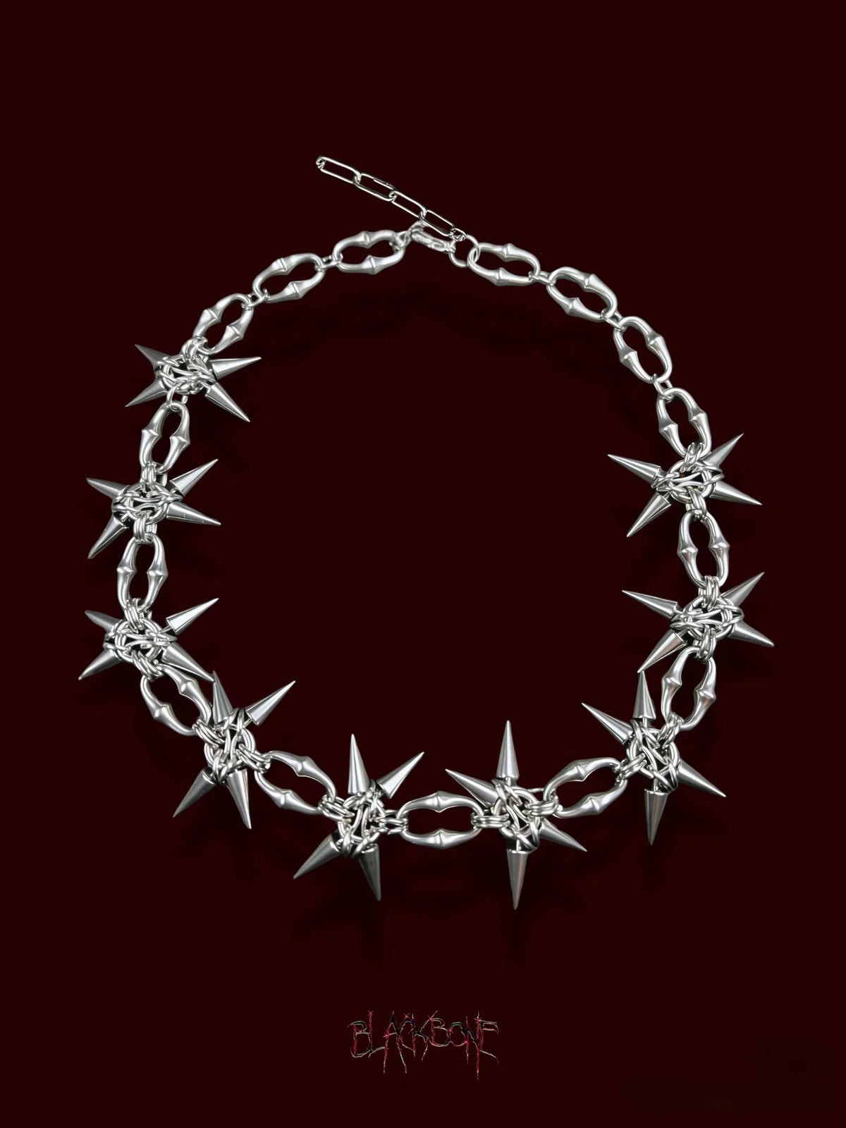Punk Grunge Rock Rivet Clavicle Chain Cool Fashion Handmade Geometric Necklace Goth Charm Jewelry Hip Hop Accessories Gift