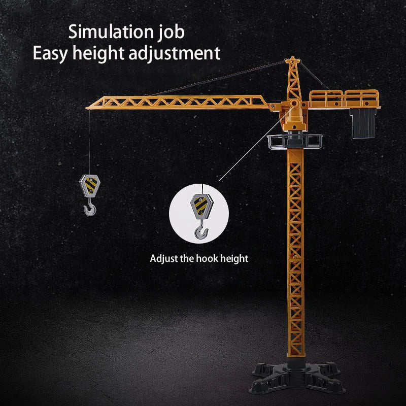 Engineering Diecast Tower Crane Forklift Bulldozer Excavator Vehicle Model Toys for Boys Alloy+Plastic Tractor Inertial Driving