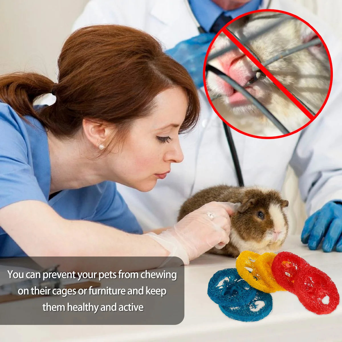 16pcs Small Animal Chew Toys Bundle For Rabbit Bunny Hamster Guinea Chinchillas Tooth Cleaning Molar Grinding Toys Pet Accessori
