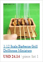 Miniature Dollhouse Furniture Set For Dolls House Mini Toy Kit Accessories TV Kitchen Home Fridge Kids Pretend Play Diy Figurine