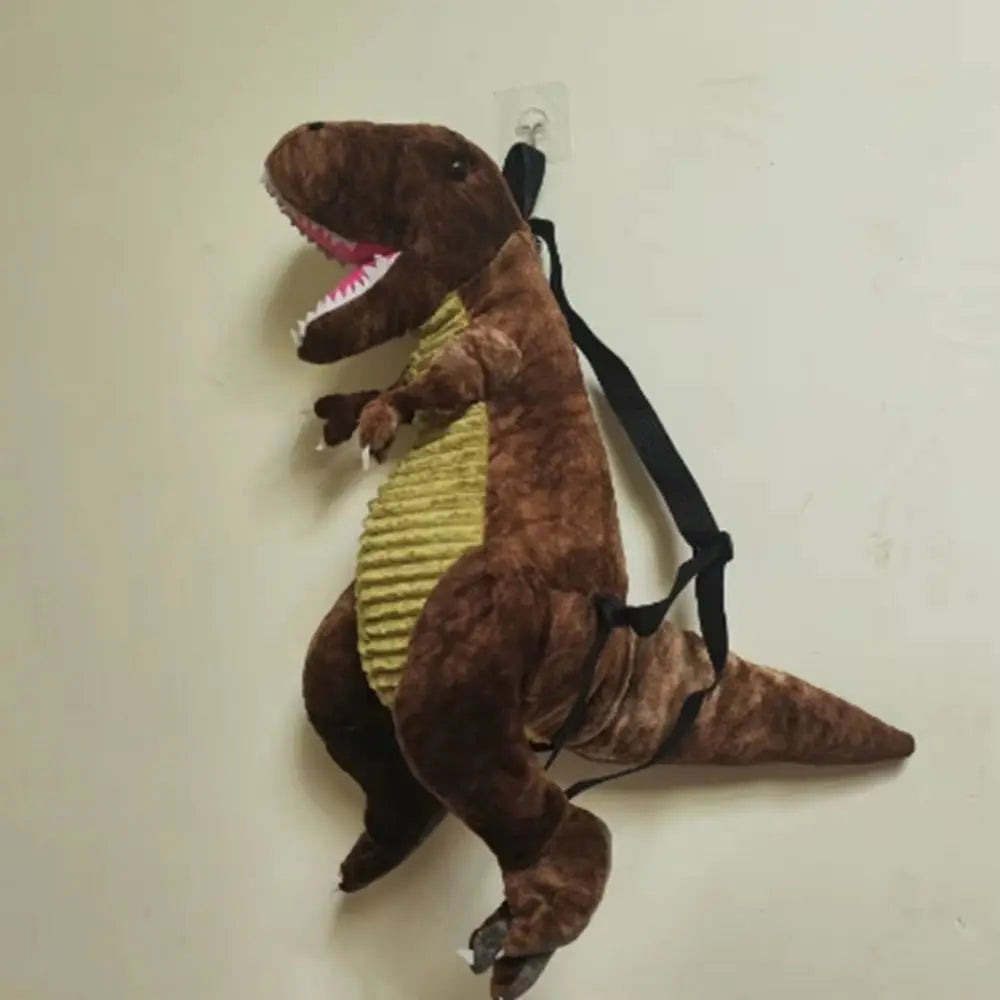 Creative Cartoon Dinosaur Backpack Simulation Dinosaur Large Capacity Plush Dinosaur Doll Adjustable Straps 40cm
