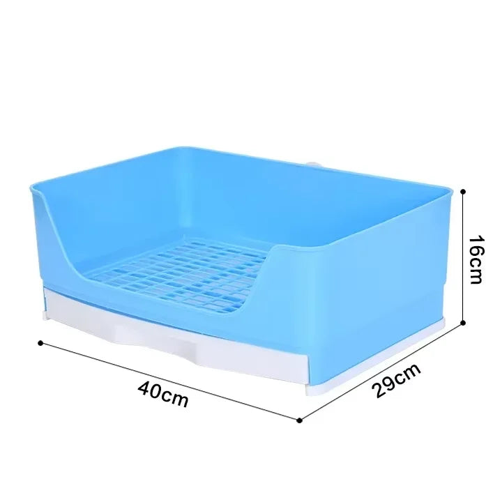 Large Bunny Toilet with Drawer - Rabbit Litter Box, Pet Bedpan for Adult Hamster/Guinea Pig/Ferret/Bunny Grate Potty Pet Toilet