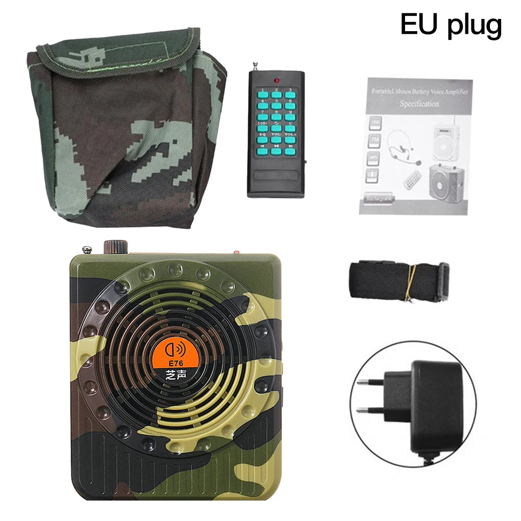 Portable Rechargeable Remote Control Amplifier Universal Outdoor Hunting Sound Amplifiers Hunt Accessory Sound Devices