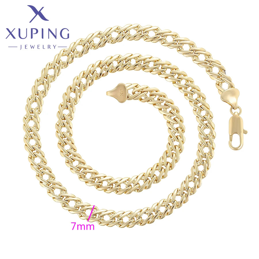 Xuping Jewelry Charm Fashion 50cm 60cm Romantic Pendant Necklace of Gold Color Women Exquisite Love Birthday Gift X001103702