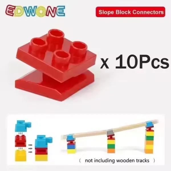 All Kinds Connectors Wooden Train Track Accessories Universal Plastic Building Blocks Adapters Fit for Brand Wooden Track Toys