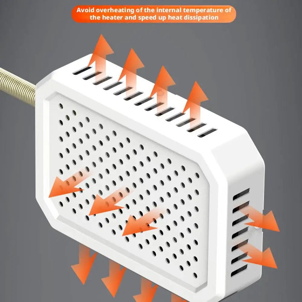 Bird Cage Heater Safe Constant Temperature Control Energy Saving Waterproof Dustproof Bite Resistant Adjustable Bracket for N8M3
