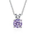 JoyceJelly 1ct 2ct Moissanite Pendant Necklace For Women Top Quality 925 Sterling Silver Wedding Party Bridal Fine Jewelry Gift