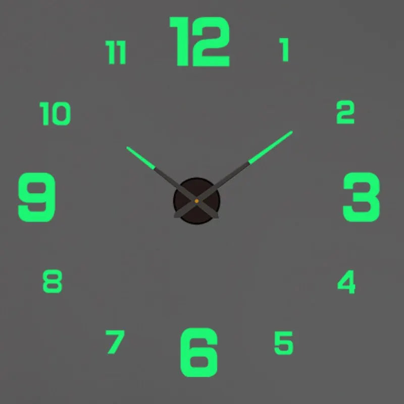 New Modern Design Large Wall Clock 3D DIY Quartz Clocks Fashion Watches Acrylic Mirror Stickers Living Room Home Decor Horloge