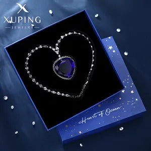 Xuping Jewelry Fashion Hot Sale Promotion Charm Gold Color Plated Mixed Rings Earrings Crystal Jewelry Necklace Pendants Box