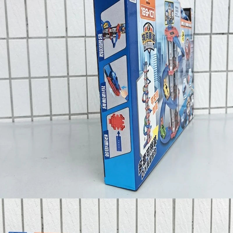 3D Children's Luxury Track Ejection Parking Lot Can Lift Multi-Layer Revolving Car Toys and Gifts！