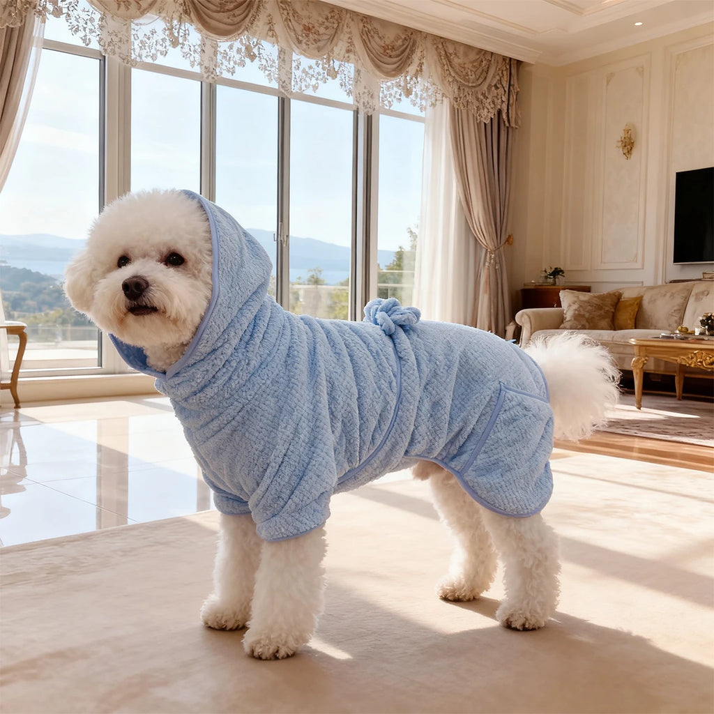 New Dog Bathrobe Absorbent Pet Quick Drying Bath Towel Dog Bath Towel Large Small Dogs Clean Absorbent Bathrobe Dog Pet Products