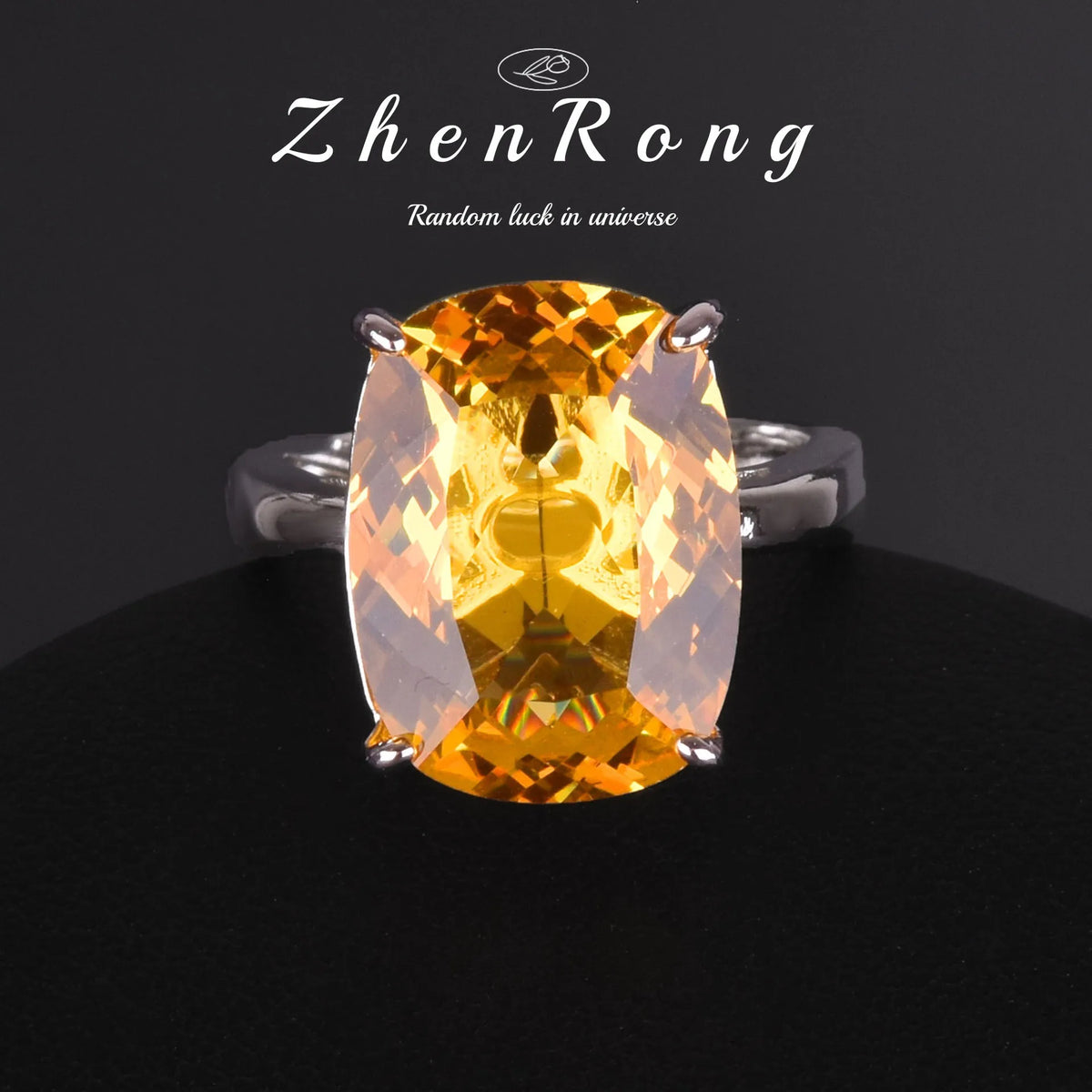 Foydjew Luxury 20 Carat Yellow/Red/Blue/Green Color Large Gemstone Jewelry Sets Pendant Necklaces Earrings Rings For Women