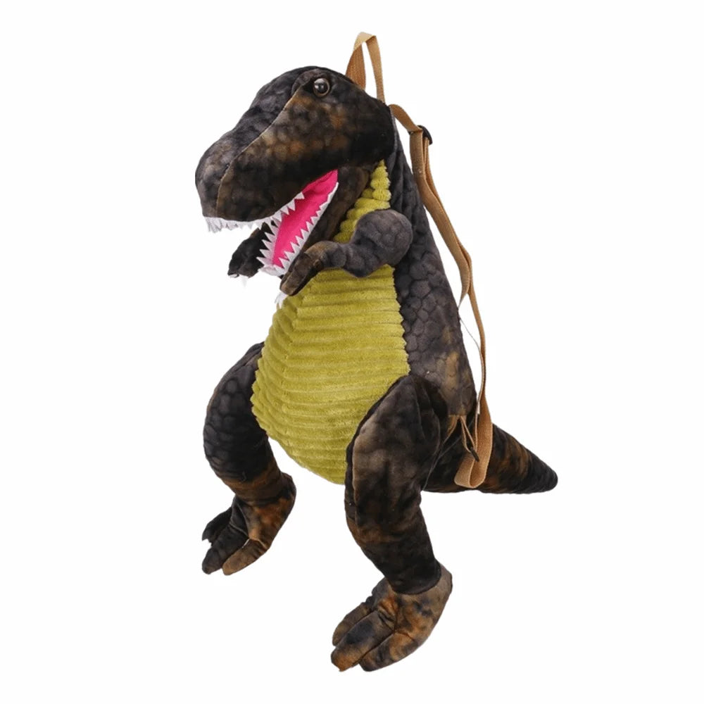 Creative Cartoon Dinosaur Backpack Simulation Dinosaur Large Capacity Plush Dinosaur Doll Adjustable Straps 40cm