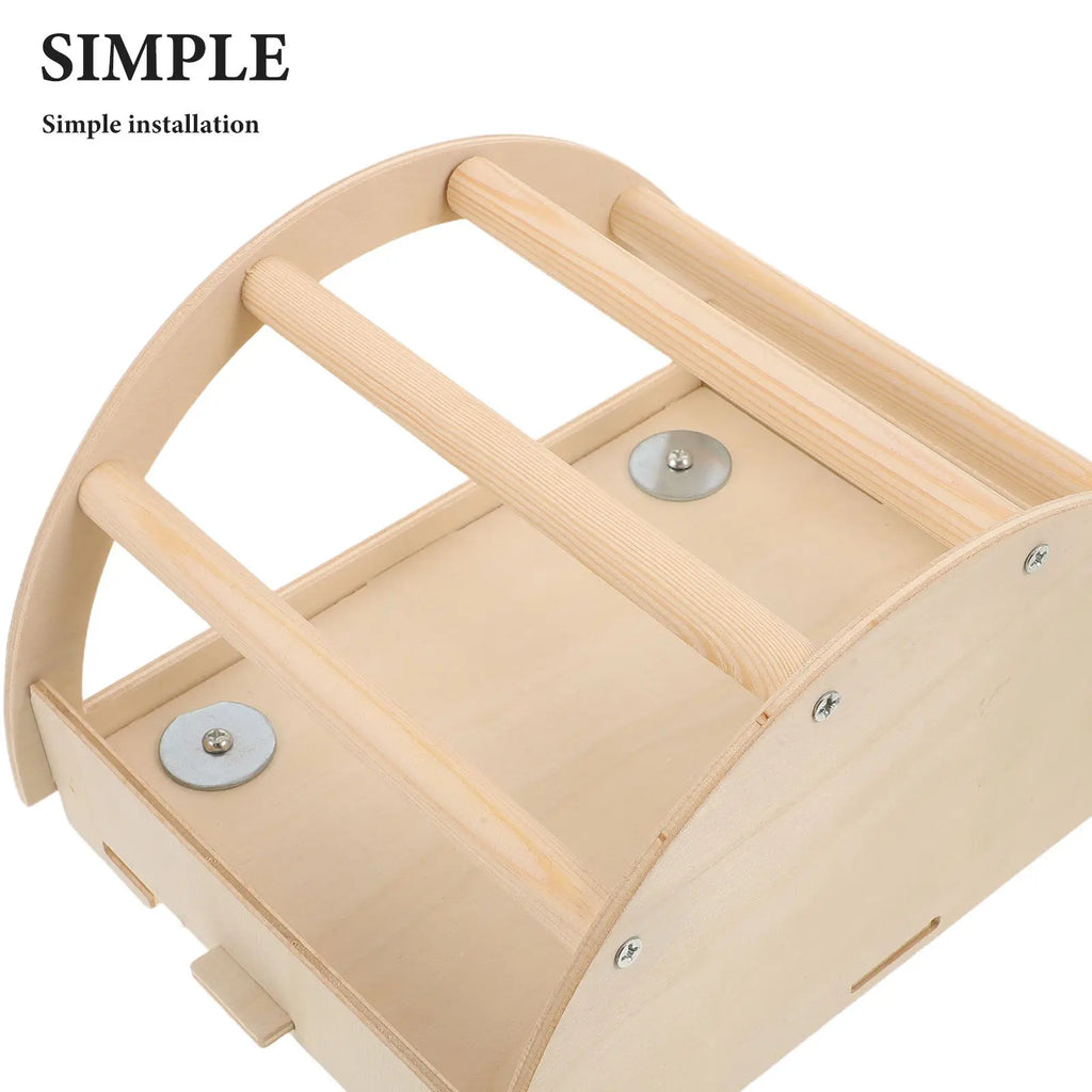 Wooden Small Animal Hay Rack Feeder Removable Hanging Hay Holder for Rabbit Cage Guinea Pig Bunny Pet Feeding Rack