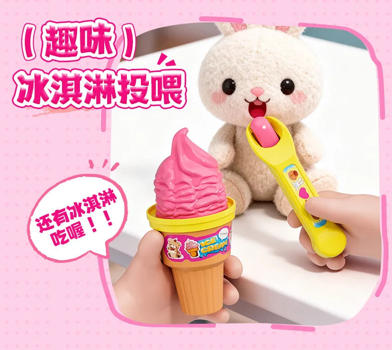NEW Food Feeding Pudding Feeding Toy, Role Play Early Education Children's Play Kitchen Toys, Fun and Stress Relieving,Girl Gift