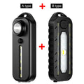 LED Red and Blue Shoulder Light with Clip USB Rechargeable Flashlights Warning Safety Torch Bike Warn LANTERN