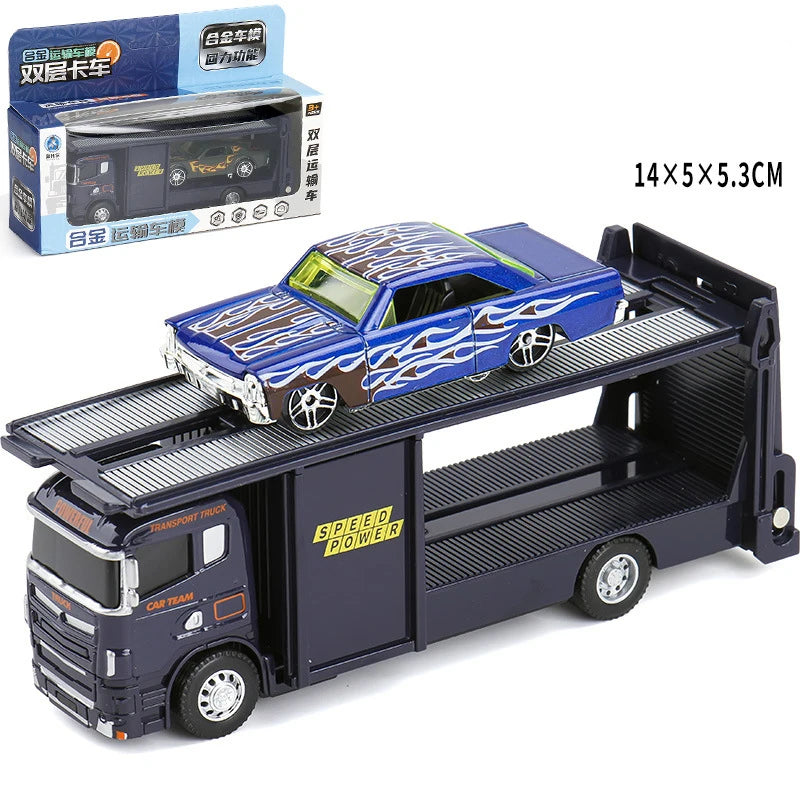 1:64 Scania Container Truck American Container Truck Alloy Diecast Model Car Home Decoration Ornaments Collections Hobby Holiday