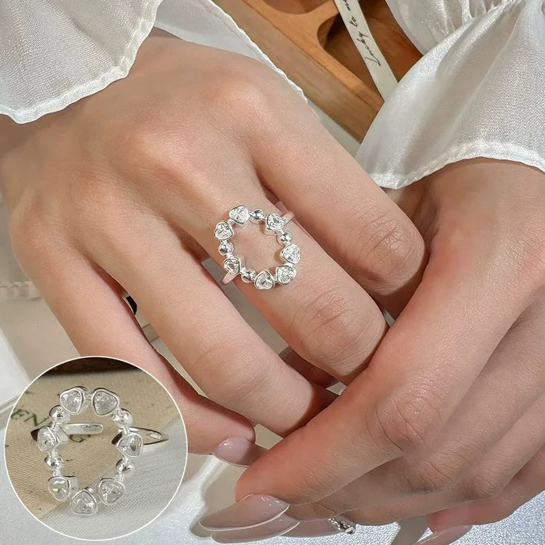 925 Sterling Silver Rings for Women Couple Minimalist Handmade Simple BIg Ring Party Jewelry Gift Prevent Allergy