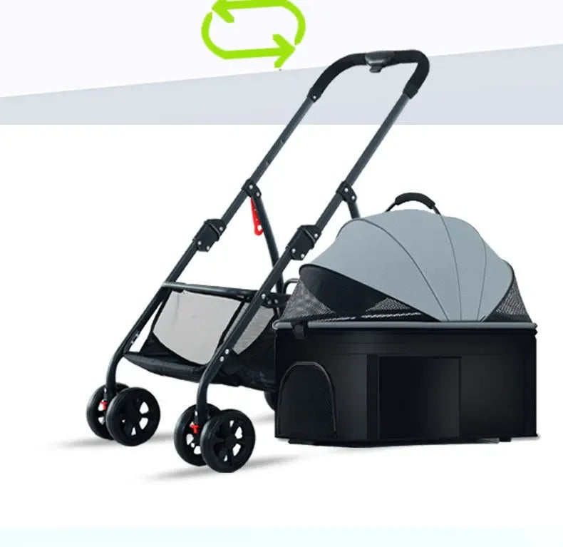 Pet Car Strollers 3in1 Lightweight Foldable Specifically Designed for Walking Dogs Infants Medium-sized Small Dogs Cats Outdoor