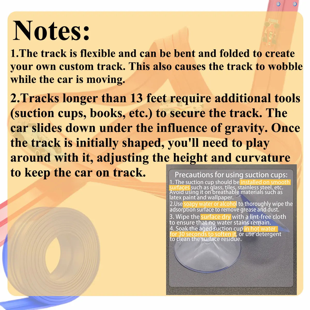 Flexible Race Track Children Toys DIY Double-track Racing Car Ramp Compatible 1/64th Cars Portable Rolls Up Boy Christmas Gift