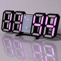 3D LED Digital Wall Clock ,9.7", Large Display Table/ Desk Clock with Remote Control 12/24H Temperature
