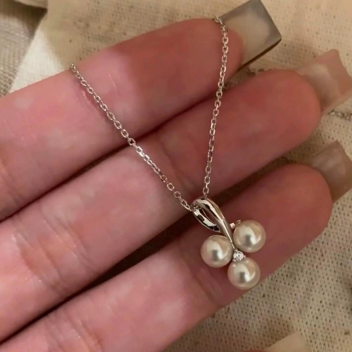 VENTFILLE 925 Sterling Silver Bead Geometry Necklace for Women Girl Korean Design Versatile Choker Jewelry Dropship Wholesale