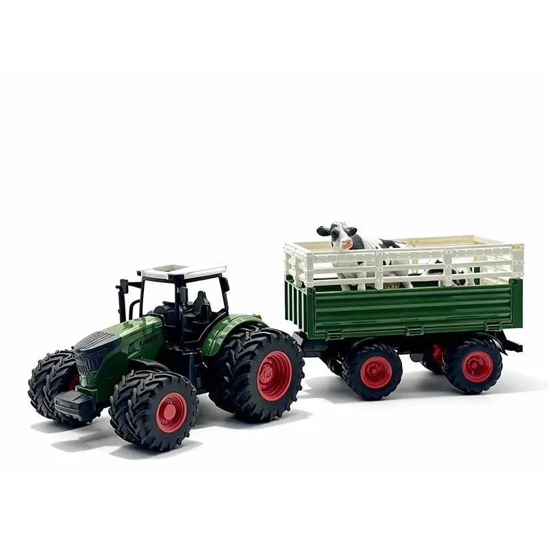 Large Scale Tractor Toys DIY Farmer Car Playset Toy Transport Trailer Engineering Birthday Gifts