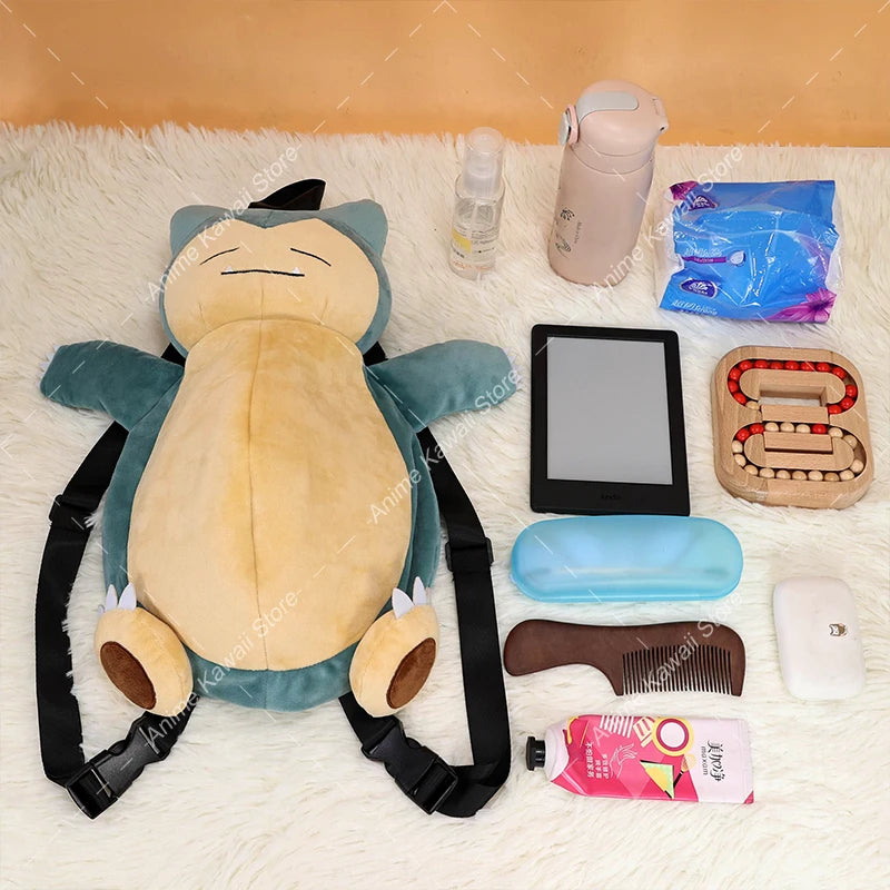 Eevee Mimikyu Charizard Gengar Plush Backpack Funny Cartoon Large-Capacity Student Backpack Kindergarten Bag Child Gift