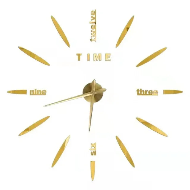 2026 Modern Design Large Wall Clock 3D DIY Quartz Clocks Fashion Watches Acrylic Mirror Stickers Living Room Home Decor Horloge