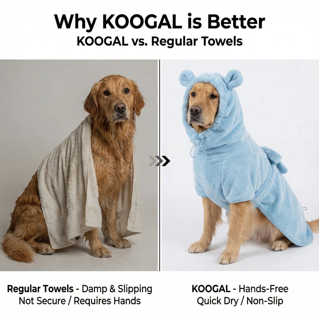 Quick Drying Soft Pet Bath Towel Robe Absorbent Soft Pet Bathrobe Dog Bath Towel for Small Big Medium Dogs and Cat