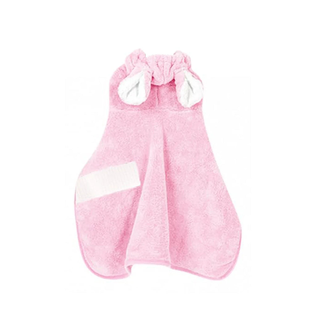 Pet Bathrobe for Dogs and Cats Super Absorbent Pet Dog Bath Towel Hooded Coat Adjustable Collar and Belly StrapXS To L