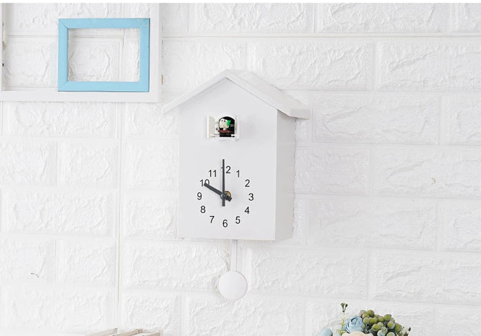 20x25cm Cuckoo Quartz Wall Clock Modern Bird Home Living Room Hanging Watch Horologe Clocks Timer Office Home Decoration Gifts