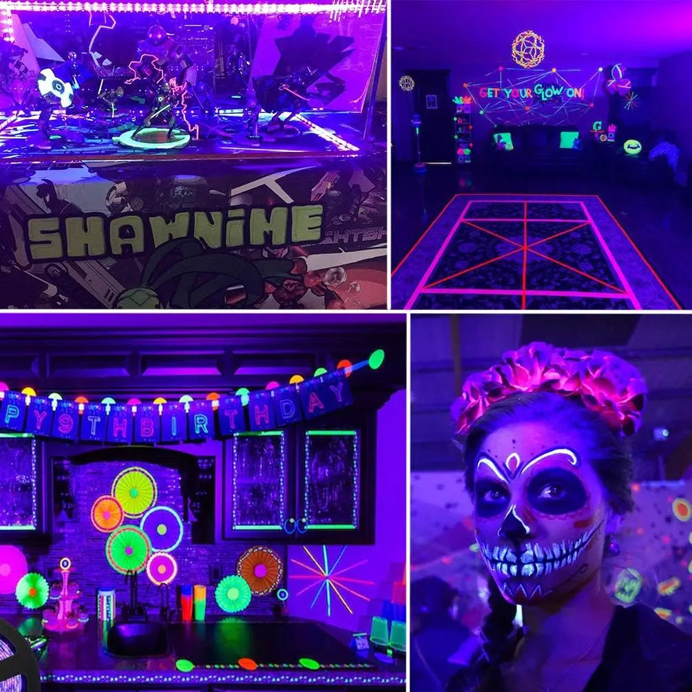 UV LED Light Strip Flexible LED Strip Light Ultraviolet UV Lamp 395-405nm Black Light 2835 SMD DC5V LED Ribbon For Glow Party