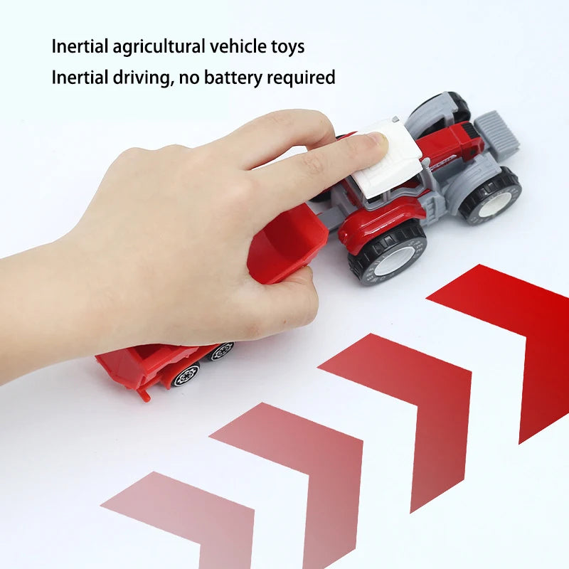 1 pcs Mini Farm Vehicles Diecast Inertia Car Toys Model Engineering Sprinkler Car Model Tractor Engineering Model for Kids Gift