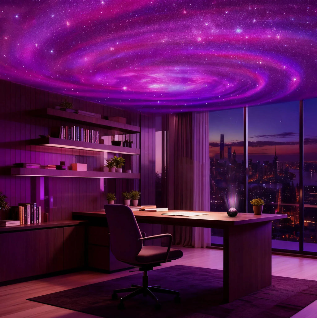 Galaxy Starry Sky LED Projector USB Nightlight, Bedroom, Party, Christmas, Wedding Atmosphere Decorative Lights.