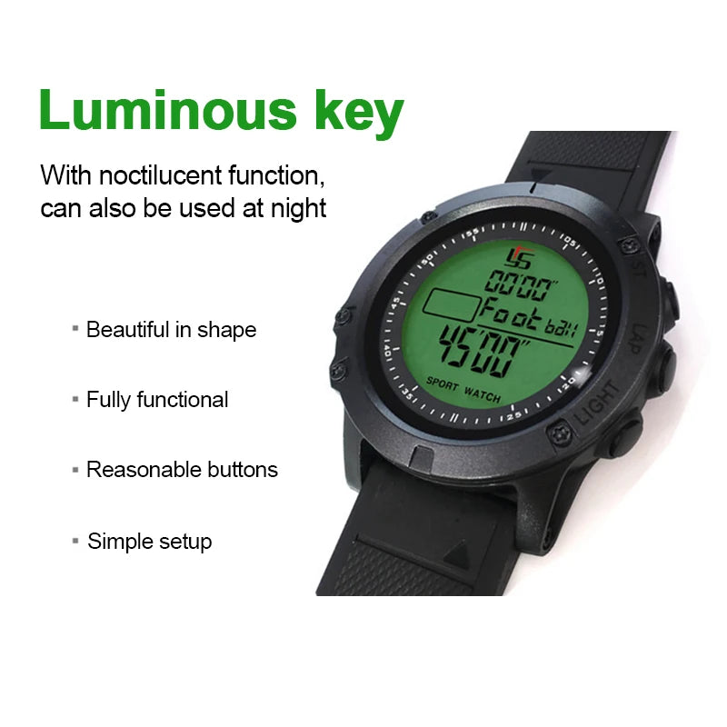 Digital Sport Stopwatch Soccer Referee Timer LCD Multifunctional Chronometer with Backlight Portable Mute Wrist Countdown Timer