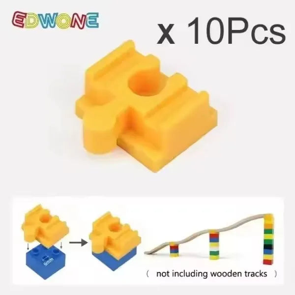 All Kinds Connectors Wooden Train Track Accessories Universal Plastic Building Blocks Adapters Fit for Brand Wooden Track Toys