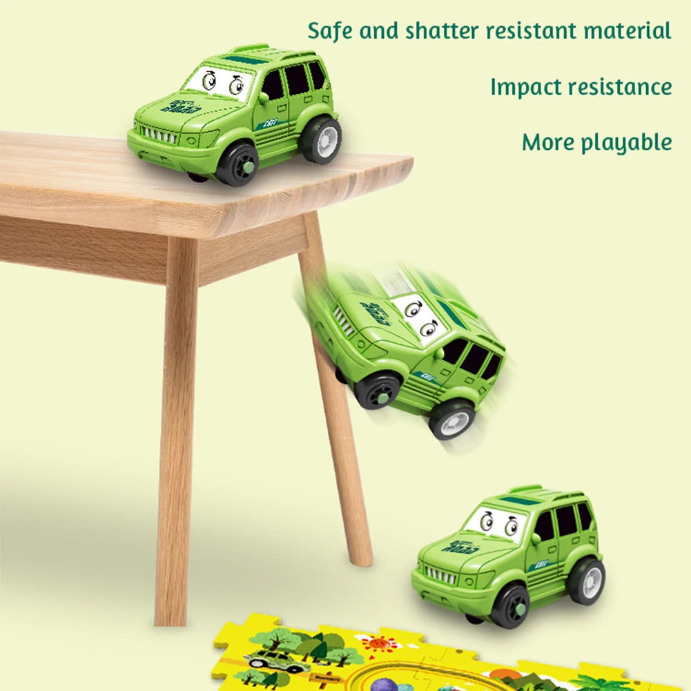 Children Rail Car Toy Splicable Fashionable Rail Car Plaything for Bedroom DIY Assembling Rail Car Toy