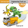 Magical Flexible Track Car Toys for Glow Race Track Electronic Car Toy Kid Railway Machine Track Car for Children Boys Gift