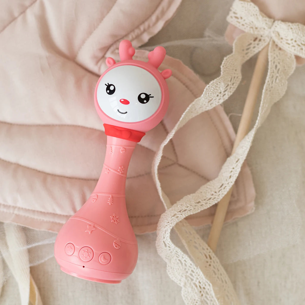 Baby Music Teether Rattle Toy for Child 0-24 Education Mobile Kids Bed Bell Newborn Stroller Crib Infant Pacifier Tear