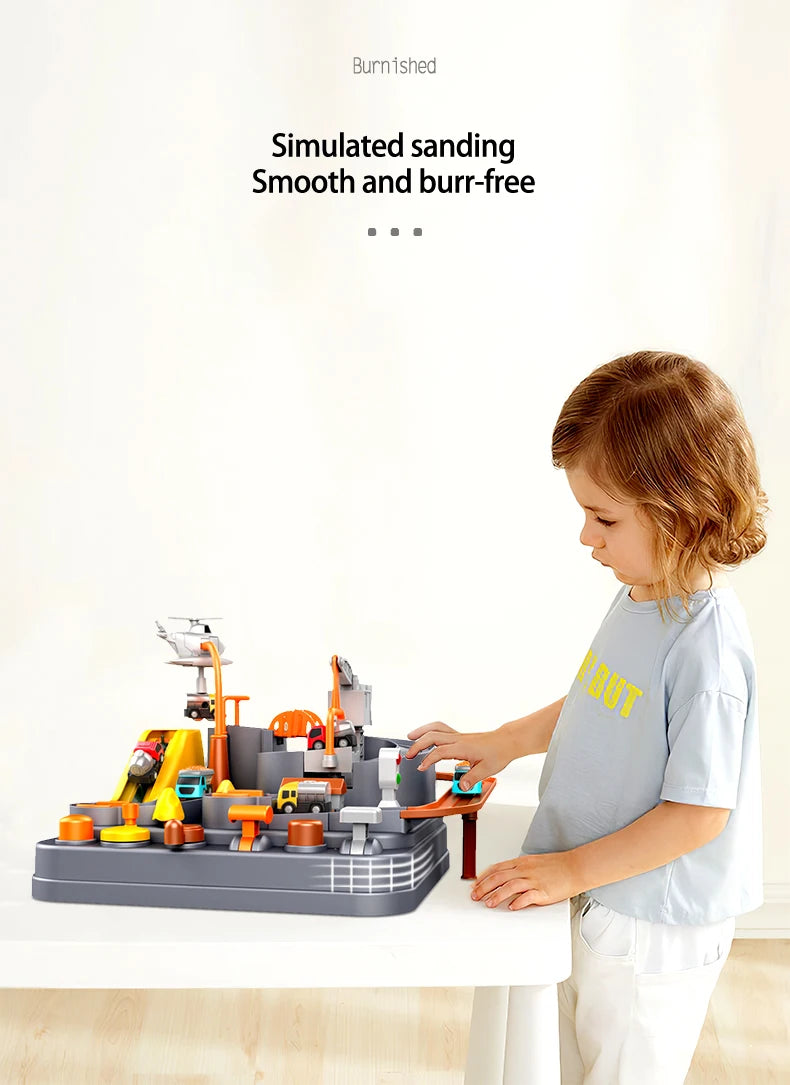 Hot Racing Rail Car Model Train Track Adventure Game Animals Space Rocket Toys Children Educational Brain Mechanical Interactive