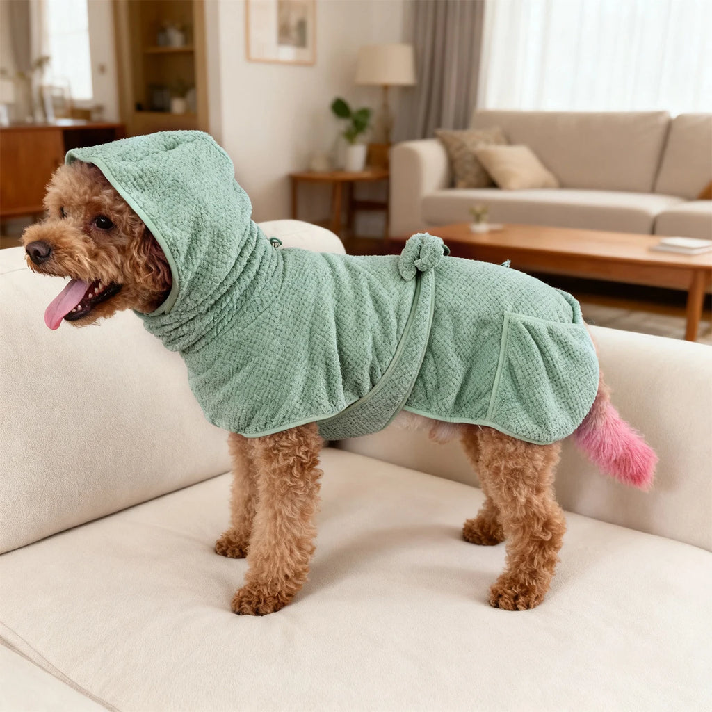 New Dog Bathrobe Absorbent Pet Quick Drying Bath Towel Dog Bath Towel Large Small Dogs Clean Absorbent Bathrobe Dog Pet Products