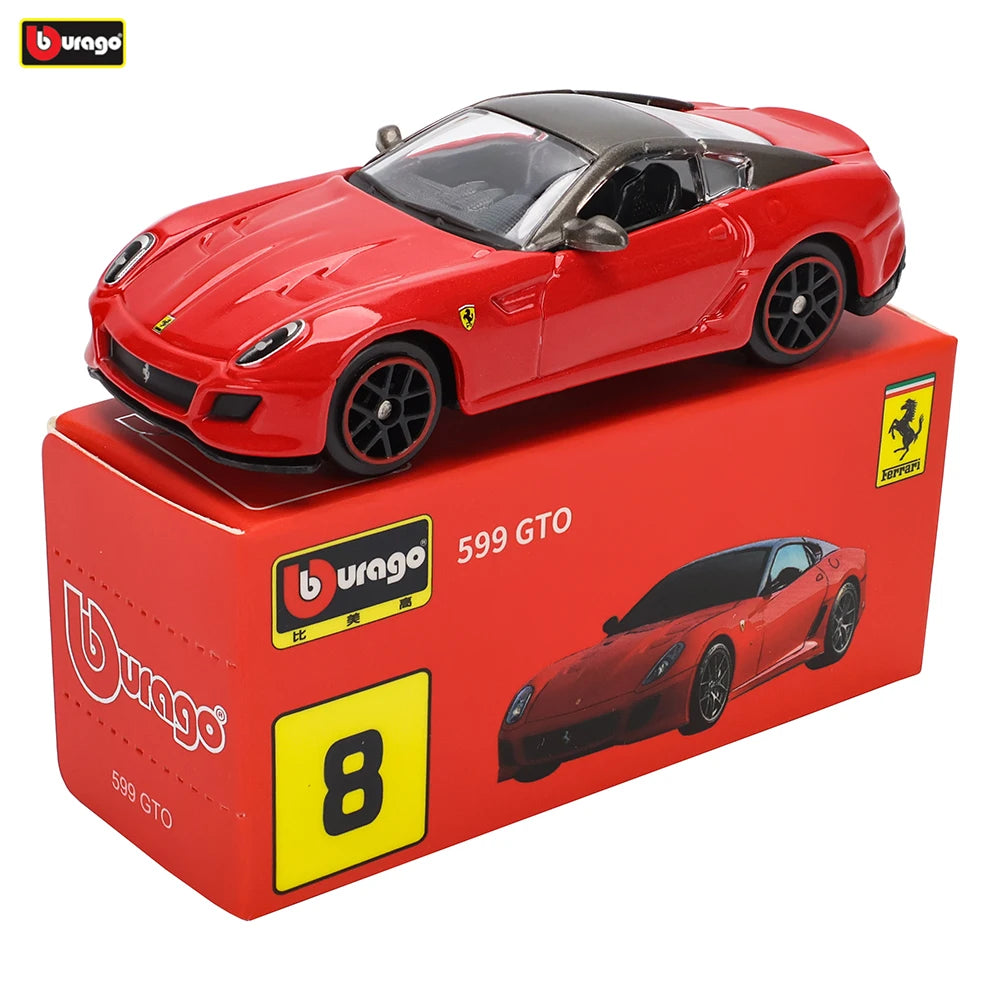Bburago1:64 Ferrari SP3 458 599 ENZO F12 Model Small Collection Car Alloy Model Toy Gift Scene Decoration Classic and Exquisite