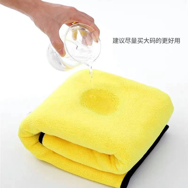1-10pcs Pet Absorbent Towel Dog Cat Quick Drying Bath Towel Ultra-fine Fiber Super Absorbent Pet Towel Cleaning Supplies