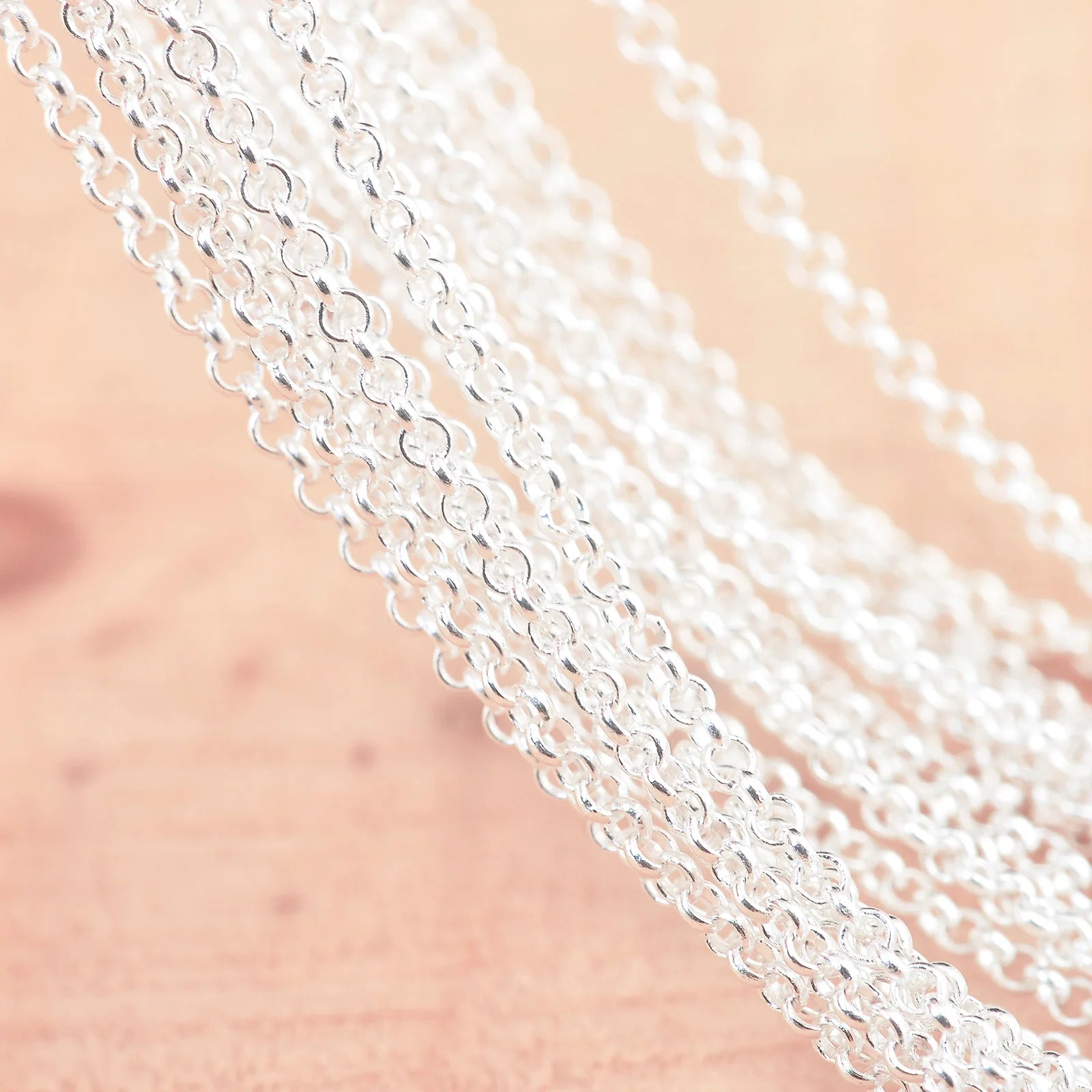 10PCS Wholesale Pure 925 Sterling Silver Color Charm Link Chain Necklace Jewelry with Strong Smooth Lobster Clasps 16-30 Inch