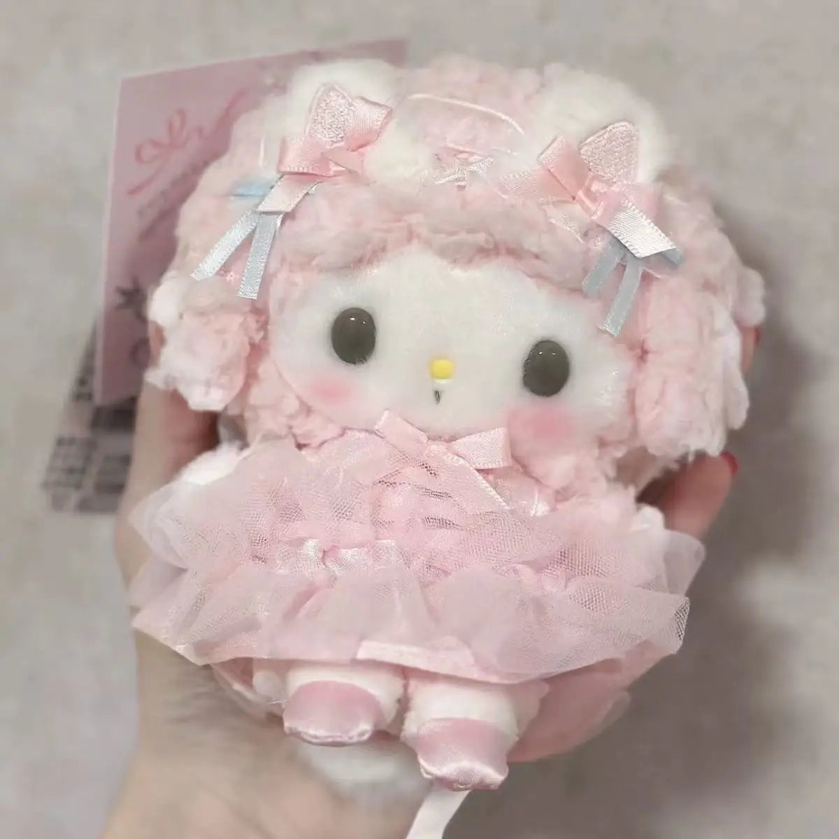Forest Series Hello Kitty Floral Lace dress My Melody Plush Toy Keychain ballet dance My Sweet Piano KT Stuffed doll pendant