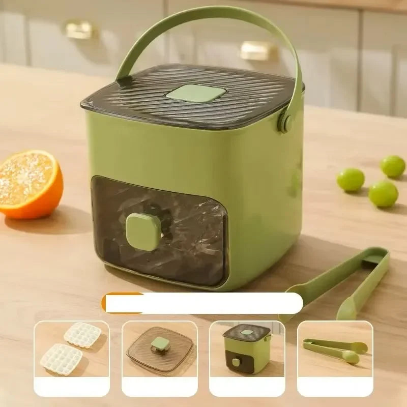 48 Grid Reusable Ice Cube Mold One-touch Easy Release Ice Maker Tray Refrigerator Homemade Ice Making Tool for Kitchen Use
