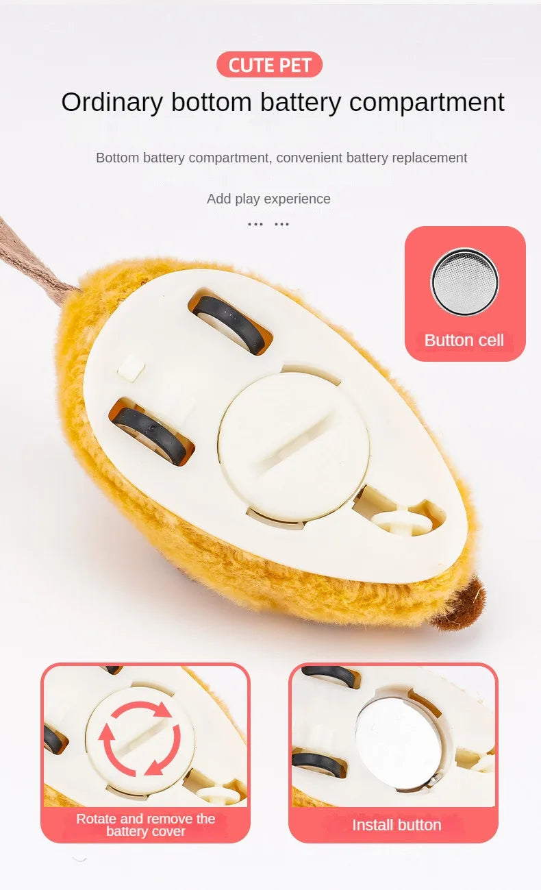 Simulated Little Mouse and Cat Self Entertainment Cat Teasing Tool and Dog Home Sports Toy Touch Sensing Intelligent Electric
