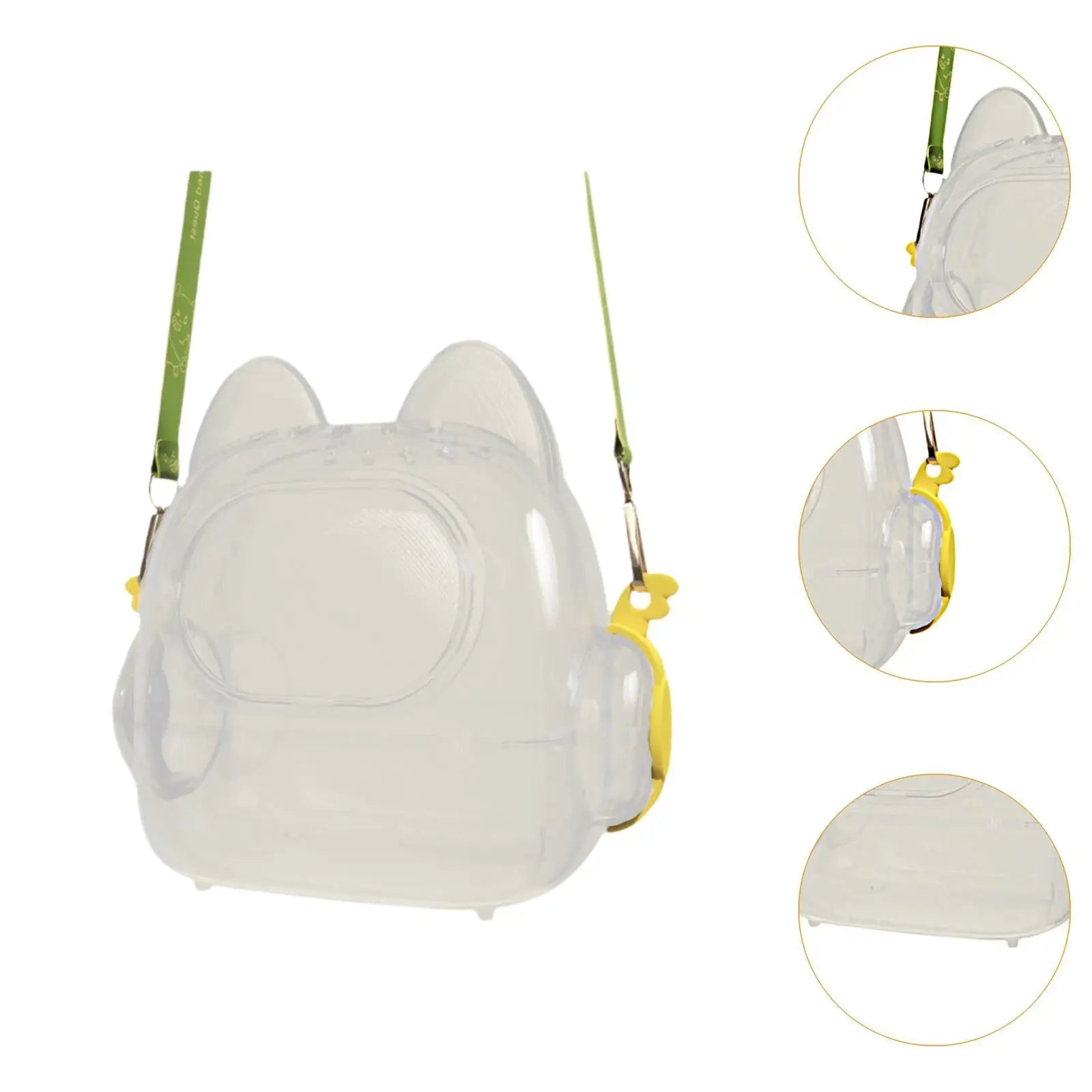 Hamster Travel Carrier Cage Habitat Traveling Transparent Chinchilla Cage for Hedgehog Vacation Small Animals Dwarf Hamster Mice