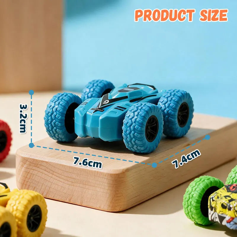 180° Flip Inertia Stunt Car Double‑Sided Drive Off‑Road Vehicle Friction Powered Collision Tumbling Toy Car Kid Interactive Play
